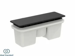 Piletta Per Piatto Doccia Ideal Standard® Ultra Flat New Con Coperchio Nero Seta Opaco