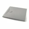 Piatto Doccia Appia Quadrato 90x90 In Ceramica Effetto Pietra Grigio Opaco -Negozio online Bagno 71736
