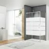 Box Doccia Angolare Arek 80x100 H190 Porta Scorrevole E Lato Fisso Cristallo 6 Mm Trasparente Serigrafato Cromo 1 Box Doccia Angolare Arek 80x100 H190 Porta Scorrevole E Lato Fisso Cristallo 6 Mm Trasparente Serigrafato Cromo -Negozio online Bagno arek box doccia porta lato fisso serigrafato cromo 1