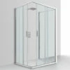 Box Doccia Nice 70x100x70 H195 2 Porte Scorrevoli E Lato Fisso Cristallo 6 Mm Trasparente Cromo -Negozio online Bagno box doccia nice trasparente porta fisso fisso 3 lati 3