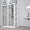 Box Doccia Angolare Skill Riducibile 100-90x80 Cm Acrilico Semitrasparente Effetto Bagnato Bianco Pastello -Negozio online Bagno box doccia skill angolare porta fisso 3