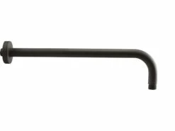 Braccio Doccia Low 30 Cm Tondo Nero Opaco