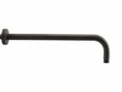 Braccio Doccia Low 40 Cm Tondo Nero Opaco