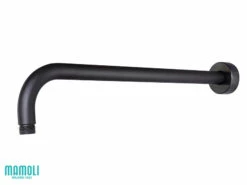Braccio Doccia Pico 40 Cm Tondo Nero Opaco