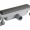 Canalina Raso-Doccia ABS/Inox 300 Mm Nero Opaco