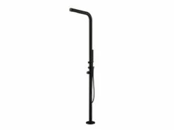 Colonna Doccia Budoni In Acciaio Inox Nero Opaco