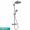 Colonna Doccia Hansgrohe® Croma Select S Showerpipe 280 Nero Satinato -Negozio online Bagno colonna doccia hansgrohe croma select s showerpipe 280 nero satinato
