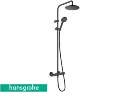 Colonna Doccia Hansgrohe® Vernis Blend Con Miscelatore Termostatico E Soffione Ø200 Tondo Nero