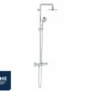 Colonna Doccia Grohe® Tempesta 160 Con Miscelatore Termostatico E Soffione Tondo Cromo -Negozio online Bagno colonna doccia tempersta termostatica