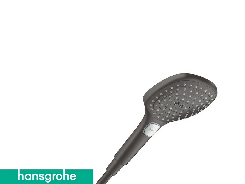 Doccetta Hansgrohe® Raindance Select E 120 3 Getti Nero Satinato 3 Doccetta Hansgrohe® Raindance Select E 120 3 Getti Nero Satinato