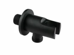 Presa Acqua Mel Duplex Tondo Nero Opaco
