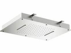 Soffione Doccia Mel A Soffitto 56X40 Acciaio Inox Rettangolare