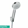 Kit Duplex Doccia Myclub Hansgrohe Ottone Cromo 1 Getto -Negozio online Bagno myclub set supporto doccia ecosmart risparmio idrico v3 nb