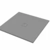 Piatto Doccia Quadrato Crypto 100x100 H2,5 Cm In Resina Grigio 2 Piatto Doccia Quadrato Crypto 100x100 H2,5 Cm In Resina Grigio -Negozio online Bagno piatto doccia crypto grigio opaco quadrato 100x100 1