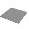 Piatto Doccia Quadrato Crypto 90x90 H2,5 Cm In Resina Grigio