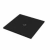 Piatto Doccia Quadrato Crypto 80x80 H2,5 Cm In Resina Nero -Negozio online Bagno piatto doccia crypto nero opaco quadrato 80x80 1