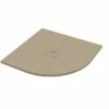 Piatto Doccia Semicircolare Crypto 90x90 H2,5 Cm In Resina Sabbia -Negozio online Bagno piatto doccia crypto sabbia opaco semicircolare 90x90 1