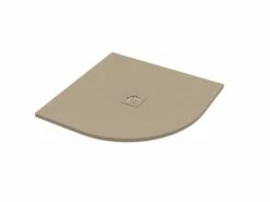 Piatto Doccia Semicircolare Crypto 90x90 H2,5 Cm In Resina Sabbia