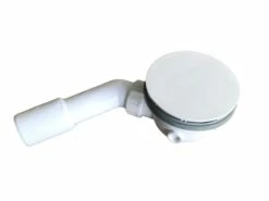 Piletta Doccia Azzurra Ø90 Mm Calotta Abs Bianco Lucido