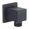Presa Acqua Low 1/2 Quadrato Nero Opaco -Negozio online Bagno presa acqua low 12 quadrato nero opaco
