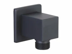 Presa Acqua Low 1/2 Quadrato Nero Opaco