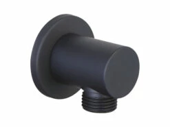 Presa Acqua Low 1/2 Tonda Nero Opaco