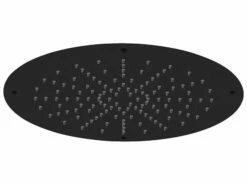 Soffione Doccia Spa Ø36 Cm Acciaio Inox Nero Opaco