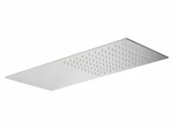 Soffione Doccia Spa 50x22 Cm Acciaio Inox Getto Pioggia Cromo